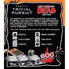 Everyone's favorite zombie phenomenon, this show is both beloved and loathed for its nonstop twists and constantly changing cast of characters. Amazon Com Usaopoly The Walking Dead Trivial Pursuit Toys Games