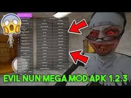 Download Evil Nun Mega Mod Apk 1 2 3 Kill Nun Teleport Nun Can T Attack Noclip Unlimited Gum Item Spawner Clone Nun And More Download Free Evil Nuns Mod