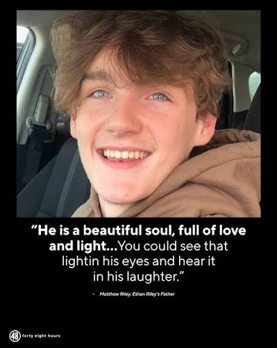 Ethan Riley was shot and killed after arriving to hang out with his friend,  Connor Hilton, in Connor's Texas home. Ethan's parents had the opportunity  to give a victim impact statement at