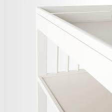 Bois naturel de papier d emballage pour ikea malm poitrine. Gulliver Table A Langer Blanc Materiau Durable Ikea