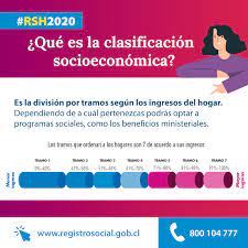 Este registro se hace con datos que tu das e información que posee el gobierno, de las siguientes instituciones: Registro Social De Hogares Universidad De Chile