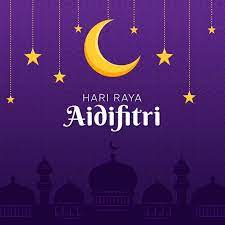 Download Hari Raya Aidilfitri Moon And Stars For Free Ramadan Poster Vector Free Greeting Card Illustration