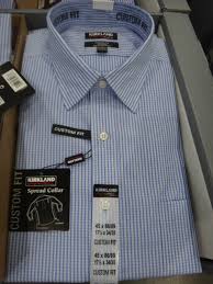 kirkland signature mens non iron dress shirt custom fit us sizes 15 18