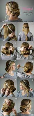 15 Easy Prom Hairstyles For Long Hair You Can Diy At Home Detailed Step By Step Tutorial Sun Kissed Violet Hair Styles Long Hair Styles Updo With Headband