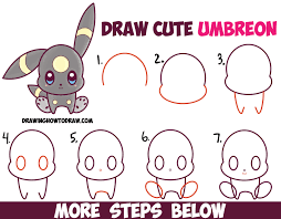 27+ chibi pokemon coloring pages. How To Draw Cute Kawaii Chibi Umbreon From Pokemon Easy Step By Step Drawing Tutorial For Kids How To Draw Step By Step Drawing Tutorials