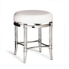 It's built on a metal frame and features an open base with a circular footprint and three straight legs. 16 Vanity Stool Ideas Vanity Stool Vanity Stool