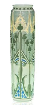 Fine Roseville Della Robbia Vase With Stylized Poppies Done By An Artisan With The Initials Ko Four Deeply Roseville Pottery Antique Pottery Ceramic Pottery