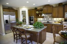 traditional medium wood cabinets, brown