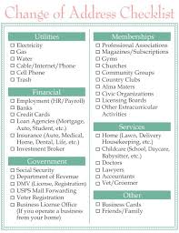 Change Of Address Checklist New Home Checklist Moving Tips Moving Home