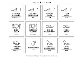 掃除用品 洗剤 分別 シール ラベル シール テンプレート ラベル シール 収納