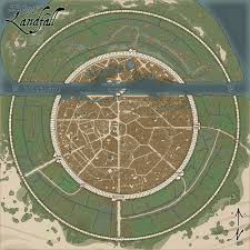 The City Of Landfall Fantasy Map Fantasy Map Maker Fantasy World Map