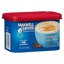 Maxwell House International Caf Flavored Instant Coffee Vanilla Bean Latte 85 Ounce Canister Pack Of 6 This I Orange Cafe Maxwell House International Coffee