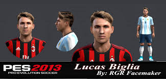 I actually wanted him to come to milan so bad after his performance in the group stage against us and. Ultigamerz Pes 2013 Lucas Biglia Argentina Ac Milan Face