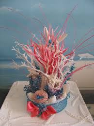 Coral Reef Beach Wedding Cake Topperbeach Wedding Etsy Beach Wedding Centerpieces Coral Beach Wedding Cake Toppers Beach Wedding Centerpieces