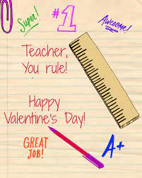 Make a card and tie it to each heart shaped crayon. Teacher Valentines Day Card Family Fun Journal