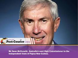 Australia's Foreign Affairs Minister, Penny Wong, has announced the  appointment of Ewen McDonald as Australia's next High Commissioner to Papua  New Guinea.
