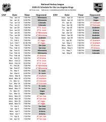 The esl pro tour 2021/22 (ept) is a series of events organized by or in cooperation with esl. Los Angeles Kings Release Full 2021 Schedule And Game Start Times Jewels From The Crown