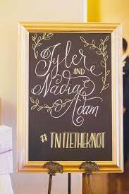 20 Creative Ways To Display Your Wedding Hashtag Wedding Chalkboard Signs Chalkboard Wedding Wedding Hashtag