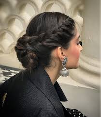 Braided buns are a festival favorite with '90s vibes. Best 31 Braided Bun Hairstyles For Brides To Be Shaadisaga