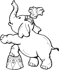 Circus Printable Elephant Coloring Page Animal Coloring Pages Animal Coloring Books