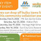 FREE Bulky Item Drop-Off Event