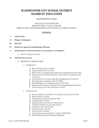 WADSWORTH CITY SCHOOL DISTRICT BOARD OF EDUCATION