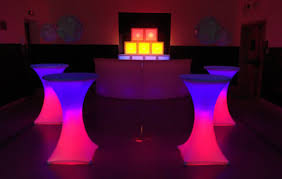 Lycra Cocktail Table With Led Light Led Lights Modern Cocktail Tables Led Light Stick