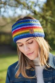 Bonnet arc-en-ciel pour femme
