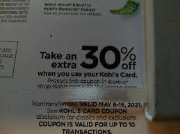 We did not find results for: Kohls Coupon 30 Off 10 Transactions W Kohl S Credit Card In Store Online 5 16 10 99 Picclick