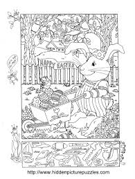 Easter Hidden Picture Puzzle And Coloring Page Hidden Picture Puzzles Hidden Pictures Hidden Pictures Printables