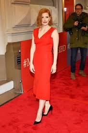 Jessica Chastain Proves A Red Dress Is Always A Red Carpet Winner Known for her roles in films with feminist themes, her accolades include a golden globe award and nominations for two academy awards.