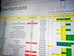 / sie können die eigene arbeitszeit oder die zeiten excel arbeitszeitnachweis vorlagen. Saatgutliste Als Vorlage Zum Download Parzelle94 De