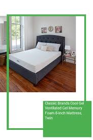 Classic Brands Cool Gel Ventilated Gel Memory Foam 8 Inch Mattress Twin Furniture