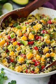 Mango black bean and couscous salad. Quinoa Black Bean Salad With Mangos Avocados Cooking Classy