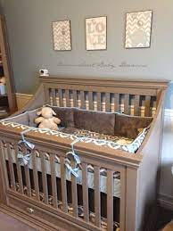 Shop for nursery with chair rail at buybuy baby. Our Nursery For Baby Boy Slate Blue Grey And White Chair Rail And Wainscotting For The Walls Linens By Carousel Baby Nursery Design Baby Nursery Baby Decor