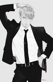 Tumblr is a place to express yourself, discover yourself, and bond over the stuff you love. Create Meme Anime Kun Black White Art Anime Tumblr Boy Art Suit Pictures Meme Arsenal Com