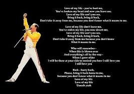 Es hat noch kein songtext eine bewertung erhalten. Queen Love Of My Life Rock Songtext Plakat A3 A4 Or Laminiert Ebay