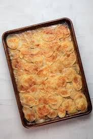 Easy Sheet Pan Potato Gratin Recipe Potato Gratin Potato Side Dishes Easy Gratin