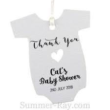 Use them throughout your table decor, desserts, party favors, and stationery. Personalized White Baby Shower Favor Tags Gift Tags Summer Ray Com