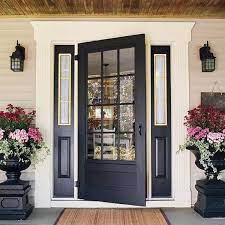 Crisp white trim makes the door a focal point. 30 Front Door Ideas Paint Colors For Exterior Wood Door Decoration And Home Staging