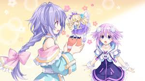 Download Histoire (Hyperdimension Neptunia) Neptune (Hyperdimension Neptunia)  Plutia (Hyperdimension Neptunia) Video Game Hyperdimension Neptunia Victory  HD Wallpaper