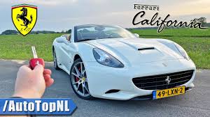 List of ferrari performance specs dear racers and car enthusiasts, please take into consideration that the ferrari 0 to 60 times and quarter mile data listed below are gathered from a number of credible sources and websites. Ferrari California Review On Autobahn No Speed Limit By Autotopnl Youtube