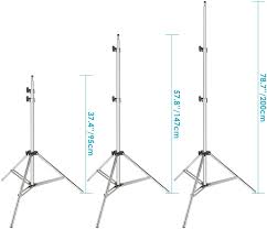 Convert between the units (cm → in) or see the conversion table. Neewer Photo Studio Stainless Steel Light Stand 78 7 Inches 200 Centimeters Foldable And Reflector Holder Arm 39 7 Inches 101 Centimeters Retractable Telescopic Crossbar With 2 Pieces Clamps Booms Stands Accessories Cate Org