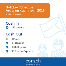 When is araw ng kagitingan? Holiday Schedule Araw Ng Kagitingan 2019 Coins Ph