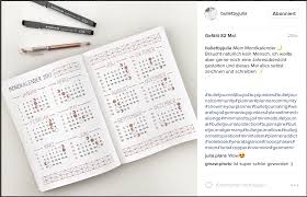 Bullet Journal Mondphasen Mondkalender Kalender Gestalten