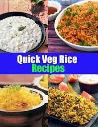 128 Quick Rice Recipes Quick Veg Indian Rice Khichdi Recipes Recipes Rice Recipes Indian Rice Recipes