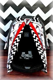 Atlanta Falcons Car Seat Canopy Car Seat Cover By Jaydenandolivia Baby Boy Carseat Covers Baby Car Seats Baby Carseat Canopy