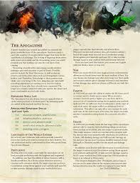 The Apocalypse V2 Otherworldly Patron For Warlocks Who Wish To Draw Power From The Harbingers Of The Cataclysm Unearthedarcana