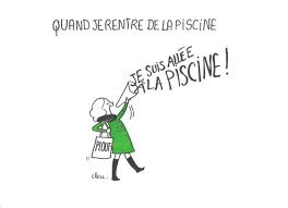 quand je rentre de la piscine humour sport humour dessin humoristique