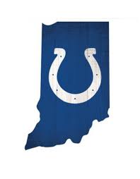 The indianapolis colts are an american football team based in indianapolis. Fan Creations Indianapolis Colts Team Logo State Sign Touchdown Gifts Inc